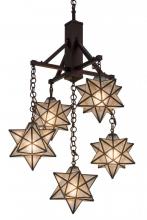 Meyda Tiffany 184367 - 30"W Moravian Star 5 LT Chandelier