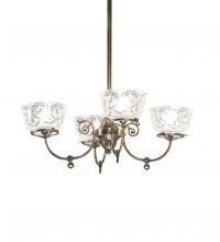 Meyda Tiffany 185605 - 27" Wide Revival Gas & Electric 4 Light Chandelier