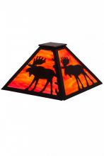 Meyda Tiffany 187273 - 13" Square Lone Moose Shade