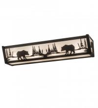 Meyda Tiffany 188350 - 24"W Bear at Lake Vanity Light