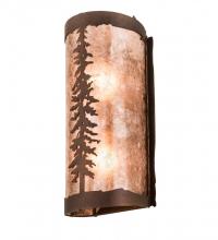 Meyda Tiffany 189847 - 5" Wide Tall Pines Wall Sconce