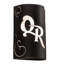 Meyda Tiffany 190883 - 10" Wide Personalized QR Monogram Wall Sconce