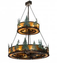 Meyda Tiffany 192444 - 55" Wide Tall Pines Two Tier Chandel-Air