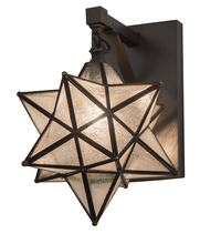 Meyda Tiffany 192944 - 9" Wide Moravian Star Hanging Wall Sconce