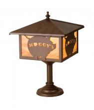 Meyda Tiffany 19410 - 10" Square Personalized Hoggy's Bar Top Lamp