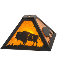 Meyda Tiffany 212120 - 12" Square Buffalo Shade