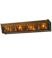 Meyda Tiffany 212668 - 24" Wide Pinecone Inverted Vanity Light