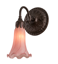 Meyda Tiffany 216932 - 5" Wide Pink Pond Lily Victorian Wall Sconce