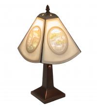 Meyda Tiffany 218414 - 17" High Lithophane Americana Accent Lamp