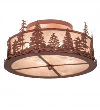 Meyda Tiffany 219183 - 22" Wide Tall Pines Flushmount