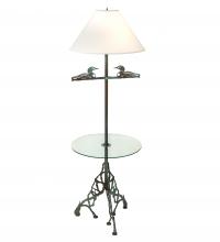 Meyda Tiffany 221612 - 65" High Loon W/Glass Table Floor Lamp