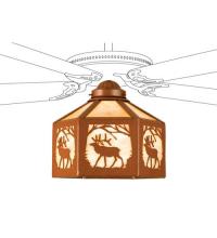 Meyda Tiffany 22240 - 13"W Lone Elk Fan Light Shade