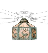 Meyda Tiffany 22342 - 13"W Lone Elk Fan Light Shade