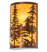 Meyda Tiffany 224710 - 12" Wide Tall Pines Wall Sconce