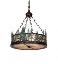 Meyda Tiffany 226960 - 22" Wide Tall Pines Inverted Pendant