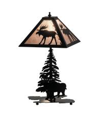 Meyda Tiffany 228787 - 21" High Lone Moose Table Lamp