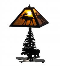 Meyda Tiffany 228788 - 21" High Lone Moose Table Lamp