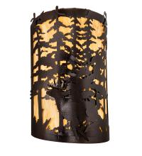 Meyda Tiffany 229318 - 12" Wide Tall Pines Deer Wall Sconce