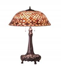 Meyda Tiffany 230408 - 31" High Fishscale Table Lamp