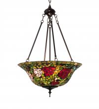 Meyda Tiffany 232778 - 20" Wide Tiffany Rosebush Inverted Pendant