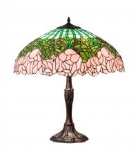 Meyda Tiffany 232802 - 26" High Tiffany Cabbage Rose Table Lamp