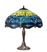 Meyda Tiffany 232804 - 26" High Tiffany Hanginghead Dragonfly Table Lamp