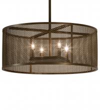 Meyda Tiffany 233548 - 24" Wide Cilindro Rame Pendant