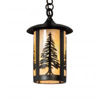 Meyda Tiffany 235316 - 8" Wide Fulton Tall Pines Mini Pendant