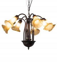 Meyda Tiffany 236538 - 26" Wide Tiffany Pond Lily 7 Light Chandelier