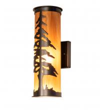 Meyda Tiffany 237938 - 5.5" Wide Tall Pines Wall Sconce