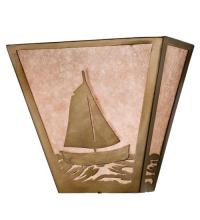 Meyda Tiffany 23908 - 13"W Sailboat Wall Sconce