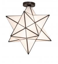 Meyda Tiffany 239498 - 18" Wide Moravian Star Flushmount