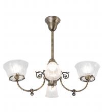 Meyda Tiffany 239972 - 28" Long Revival Gas & Electric 4 Light Oblong Chandelier