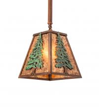 Meyda Tiffany 240017 - 10" Square Tall Pines Pendant