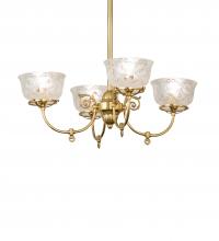 Meyda Tiffany 241993 - 27" Wide Revival Gas & Electric 4 Light Chandelier