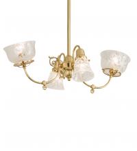 Meyda Tiffany 242592 - 31" Long Revival Gas & Electric 4 Light Oblong Chandelier