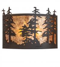 Meyda Tiffany 243680 - 24" Wide Tall Pines Wall Sconce