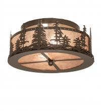 Meyda Tiffany 245545 - 16" Wide Tall Pines Flushmount