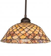 Meyda Tiffany 245670 - 11" Wide Tiffany Fishscale Pendant