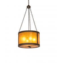 Meyda Tiffany 246132 - 22" Wide Smythe Craftsman Inverted Pendant