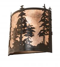 Meyda Tiffany 249114 - 12" Wide Tall Pines Wall Sconce