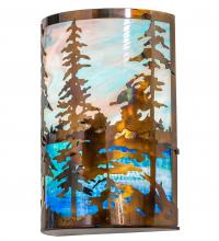 Meyda Tiffany 250945 - 12" Wide Tall Pines Wall Sconce