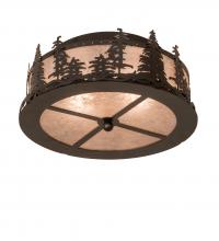 Meyda Tiffany 251453 - 16" Wide Tall Pines Flushmount