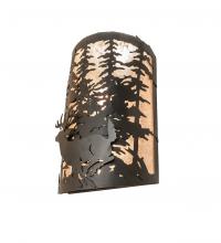 Meyda Tiffany 251455 - 12" Wide Tall Pines Deer Wall Sconce