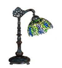 Meyda Tiffany 27167 - 19"H Tiffany Honey Locust Desk Lamp