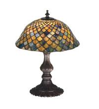 Meyda Tiffany 27170 - 15"H Tiffany Fishscale Accent Lamp