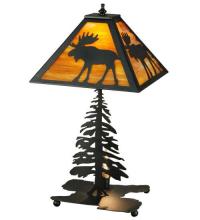 Meyda Tiffany 27293 - 21"H Lone Moose Table Lamp