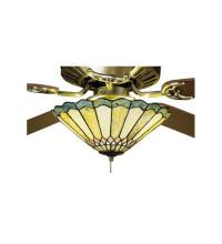 Meyda Tiffany 27449 - 12"W Carousel Jadestone Fan Light Fixture