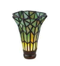 Meyda Tiffany 29042 - 4" Wide X 6" High Tiffany Pond Lily Green Shade