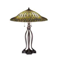 Meyda Tiffany 29385 - 31"H Tiffany Lotus Leaf Table Lamp